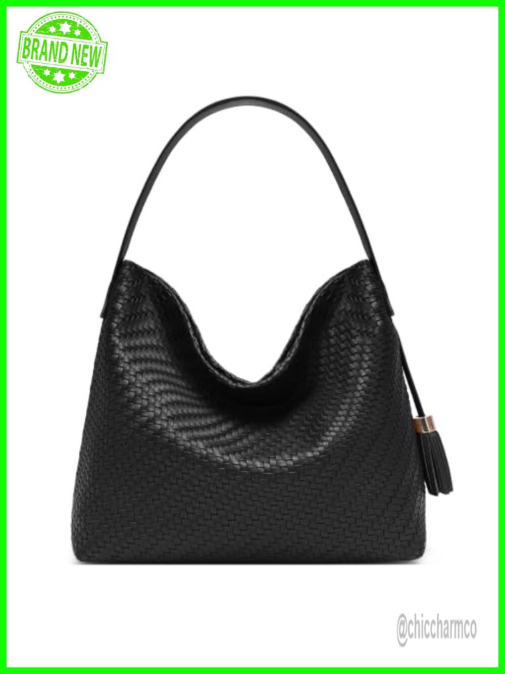 Woven Leather Large Tote Bag Shoulder Crossbody Purse for Women